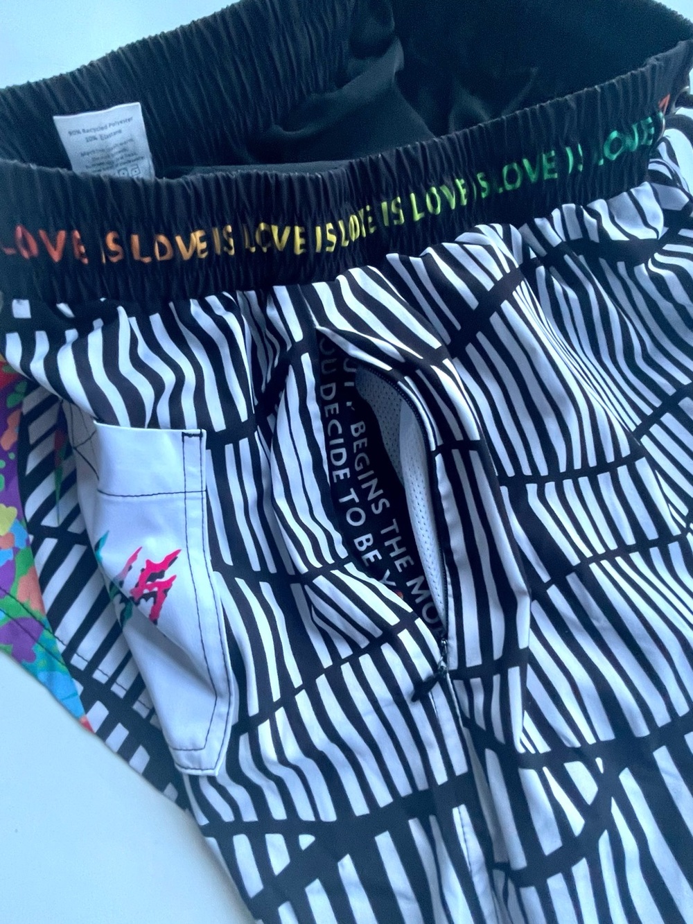 Slunks Volleyball Board Shorts Mens Size Large Athletic Swim Trunks - Picture 8 of 10